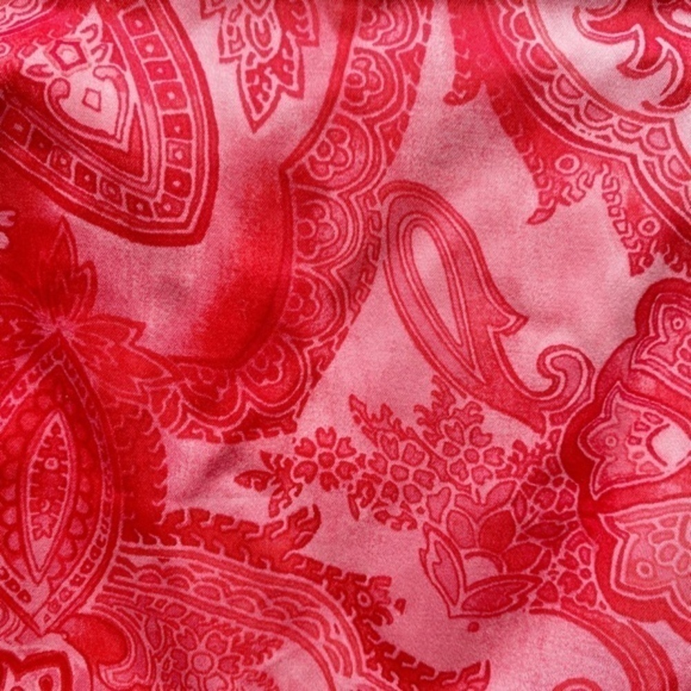 Jones New York Signature Pink & Red Paisley Surplice V-Neck Sheath Dress NWT - Picture 6 of 12